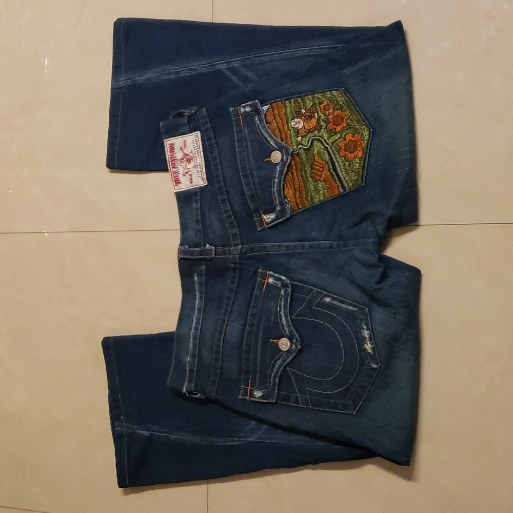 True Religion cropped jeans size 34 NWOT